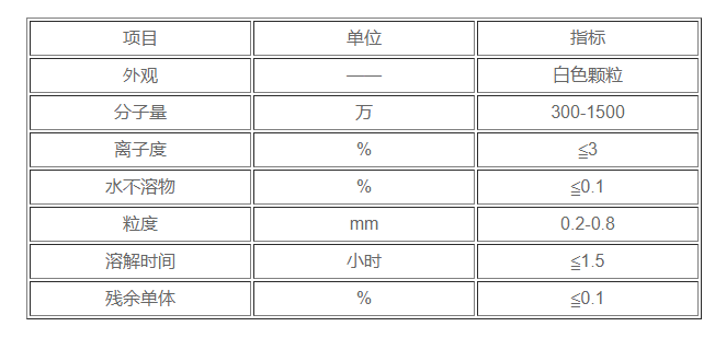 非離子聚丙烯酰胺